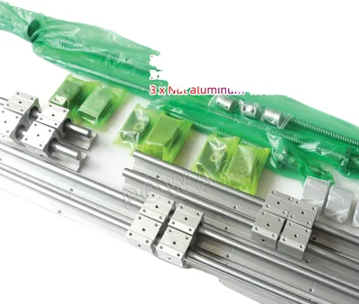 Zdjęcie produktu dla Zestaw prowadnic liniowych CNC, opcje długości SBR16, długości śrub kulowych SFU1605, 300 mm 1000 mm 1300 mm