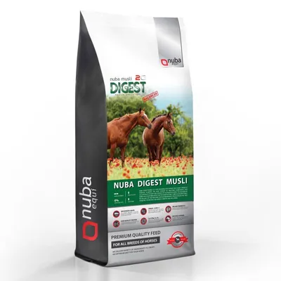 Obrázek produktu pro NUBA EQUI Digest Musli 2G Speciální vyvážené krmivo pro koně s problémy zažívacího traktu – 20 kg