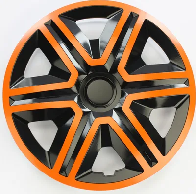 Produktbild von SET Radkappen Radzierblenden 4er Satz 14 ACTION orange-black