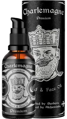 Produktbild von Charlemagne Bartöl für Herren, Lombardian Revenge, nicht fettende Bartpflege mit Argan- und Jojobaöl, Limette-Minze-Duft, 30 ml