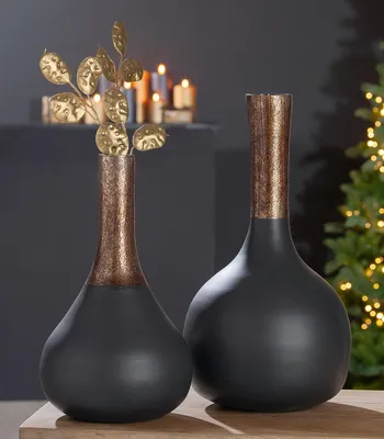 Produktbild von Gilde Glas Halsvase "Rustik" 51154