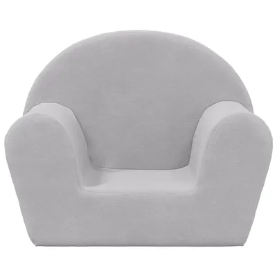 Zdjęcie produktu dla vidaXL Sofa dziecięca jasnoszara z miękkiego pluszu