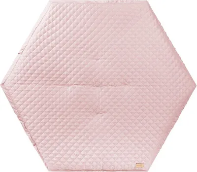 Image de Tapis pour parc « roba Style », pour parcs hexagonaux, rembourrage latéral sécurisé, rose/mauve