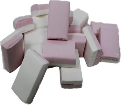 Obrázok produktu pre Penový cukor bloky ružový biely ružový žltý sladká tvrdá konzistencia 125g