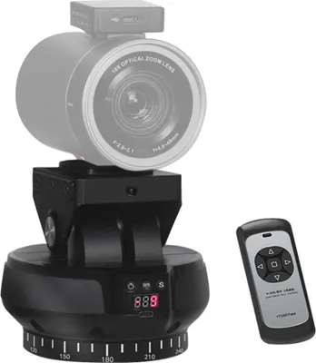 Produktbild von Andoer YT1200 Face Motorisierter Schwenk-/Neigekopf 2-Achsen-Panoramakopf AI Smart Face Tracking 360¡ã-Rotation Panorama-Stativkopf Kabellose Fernbedienung 9 Stufen Einstellbare Geschwindigkeit 1 kg Tragkraft mit Telefonclip fuer Smartphone-Kamera Videoaufzeichnung Live-Streaming Vlog