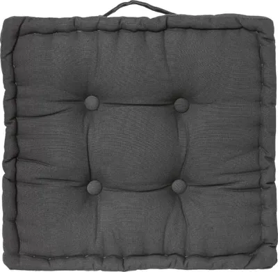 Image de Coussin de sol 40 x 40 cm Horizon uni gris