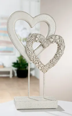 Produktbild von Gilde Standrelief Herz "Flower Heart"