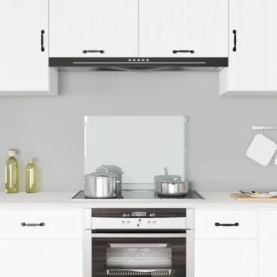 Obrázok produktu pre vidaXL Kuchynský backsplash Transparentné tvrdené sklo 70x50 cm