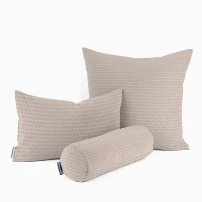 Produktbild von SCHÖNER LEBEN. Kissenhülle Jacquard Punkte beige dunkelbeige Größe 30x50cm (HxB) 30x50cm (HxB) Größe