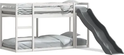 Image de Maison Exclusive - Lit superposé avec toboggan et échelle sans matelas 90x190 cm