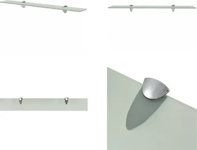 Immagine prodotto di vidaXL Mensola galleggiante in vetro 70x10 cm 8 mm - Mensola galleggiante - Mensole galleggianti - Mensola a muro - Mensole a muro