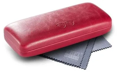 Zdjęcie produktu dla Etui na okulary twarde ze skóry wytłoczonym wzorem dla mężczyzny