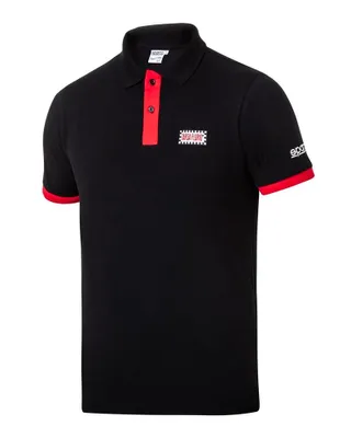 Obrázek produktu pro Super nabídka: Polokošile Sparco Targa Florio #P1 – Velikost S – Barva černá a červená