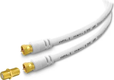 Produktbild von 2m ARLI HD Sat Verlängerungskabel vergoldet max. 135 dB