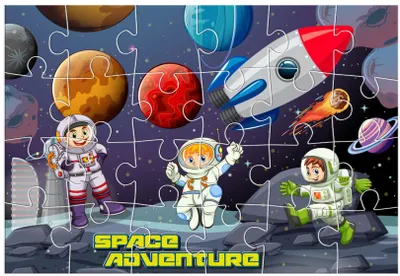 Produktbild von puzzle Ruimte junior karton 24 teile