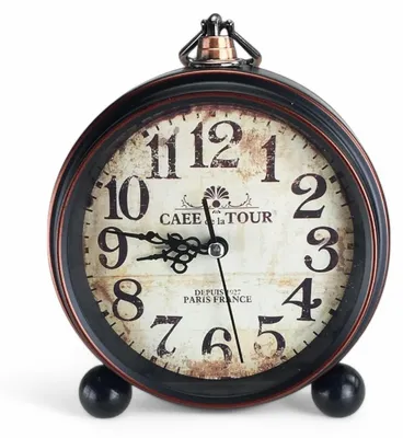 Image de Omgoods - Réveil rétro analogique - Horloge de table vintage silencieuse