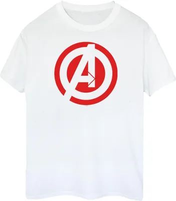 Productafbeelding van Avengers Assemble - T-shirt logo voor heren, model BI677 (maat L), wit