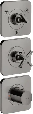 Produktbild von hansgrohe AXOR Citterio E Thermostatmodul 38 x 12 Unterputzmodell für 3 Verbraucher mit 3 Einzelrosetten, 36704330