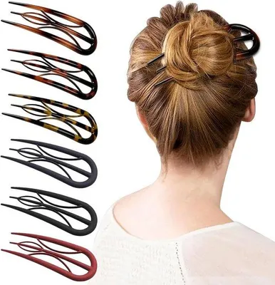 Produktbild von Famanu Haarspangen Set 6 Stück - U-förmige Haarspangen für dickes und dünnes Haar