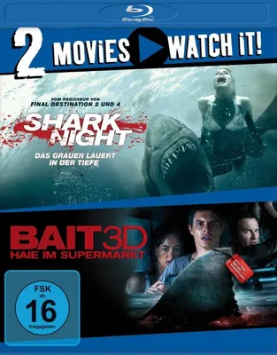 Produktbild von Shark Night / Bait - Haie im Supermarkt - 2 Disc Bluray