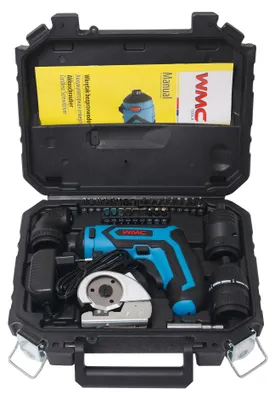 Produktbild von WMC Tools Akkuschrauber Werkzeugkoffer 36-teilig mit Bitset Werkzeug Heimwerker Akkuschrauberset