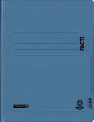 Produktbild von BRUNNEN Papp-Schnellhefter FACT! blau 102010430