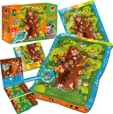 Produktbild von RK1080-04 Lernspiel. Puzzle-Detektiv "Waldgeschichte"