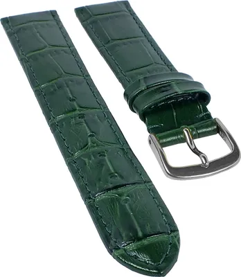 Produktbild von Ersatzband Uhrenarmband Kalbsleder Dunkelgruen  20320S, Stegbreite:28mm