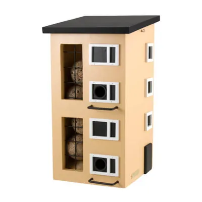 Produktbild von Wilde Life Garden - WG254 - Triple Feeder - 3fach -Vogelfutter-Spender - Gelb - Holz - 340 x 180 x 190mm