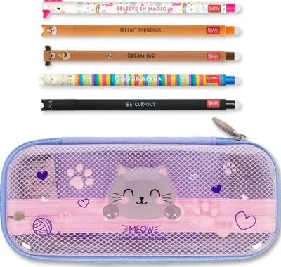 Produktbild von WonderWow Federmäppchen & radierbarer Stift | Set mit 5 Stiften
