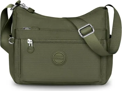 Image de VOBUKE Sac à bandoulière Femme Moyen Imperméable Nylon Crossbody Bag Nombreux compartiments Léger Sac à bandoulière Réglable Large Loisirs Petit