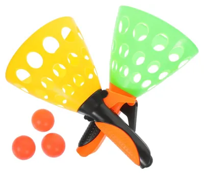 Ballspielset mit 2 Fangnetzen und 3 Bällen, Outdoor-Spielzeug