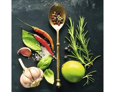 Produktbild von Glasbild Vintage Herbage III 50x50 cm