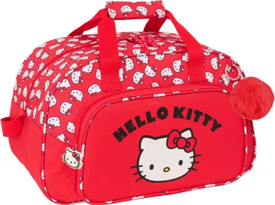 Zdjęcie produktu dla Torba sportowa Hello Kitty Iconic White Red 40 x 24 x 23 cm