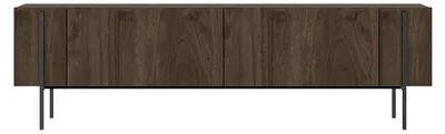 Image de CALICOSY - Meuble TV 2 portes avec pieds métal L160 cm HERMIONE