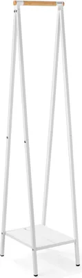 Produktbild von Brabantia Kleiderständer Linn kompakt weiß - Organizer Bambus Kleideraufbewahrung