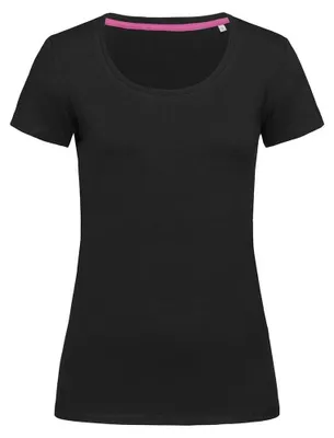 Productafbeelding van Stedman dames T-shirt Claire met ronde hals, model LT832 (maat S), kleur zwart