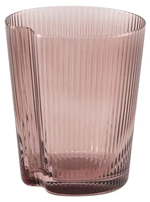 Zdjęcie produktu dla Zestaw 6 szklanek tumbler z dmuchanego szkła w kolorze ametystowym Ergonomiczny kształt, idealne do codziennego użytku i na elegancki stół