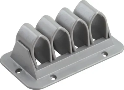 Produktbild von Kabelklemme CATCHIT UP 4 Module 110 mm silber für Schreibtische