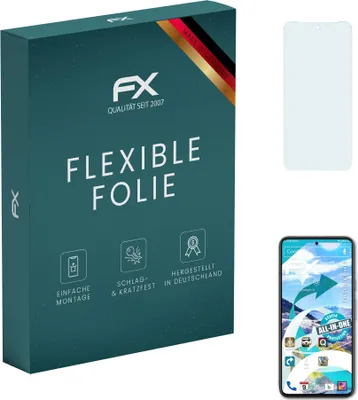 Produktbild von atFoliX FX-ActiFleX 3x Schutzfolie kompatibel mit Google Pixel 8 Folie