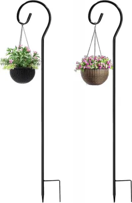 Immagine prodotto di Allecto rimossa - Ganci per casette per uccelli con illuminazione solare - 2 pezzi, metallo pieghevole - Supporti da giardino per lanterne, matrimoni - Lanterne solari, luci solari impermeabili