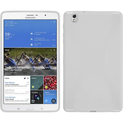Produktbild von PhoneNatic Case kompatibel mit Samsung Galaxy Tab Pro 8.4 - weiß Silikon Hülle X-Style + 2 Schutzfolien