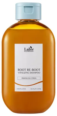 Immagine prodotto di Lador - Shampoo rivitalizzante "Root Re-Boot" con propoli e citron. Shampoo per cuoio capelluto secco. 300 ml