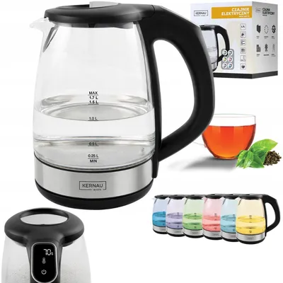 Produktbild von Kernau BKSK 180 TG Glas Wasserkocher 2200W Temperaturregelung