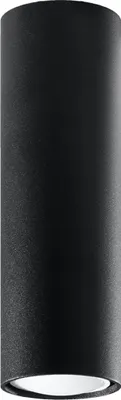 Produktbild von Deckenleuchte LAGOS 20 schwarz 1xGU10 10W Stahl 20x6x6cm Sollux Lighting