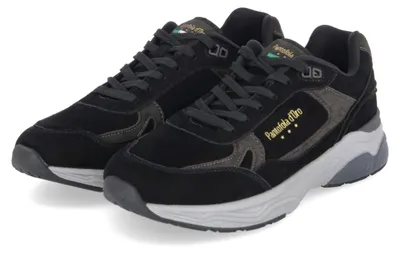Productafbeelding van Pantofola d'oro heren lage sneaker GRAN RENO, zwart, synthetisch materiaal, maat: 42