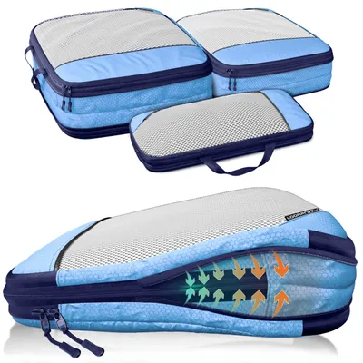Image de Sacs de rangement compressibles pour valise et sac à dos