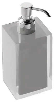 Obrázok produktu pre Dávkovač mydla do kúpeľne, strieborný, vyrobený z kvalitného syntetického materiálu