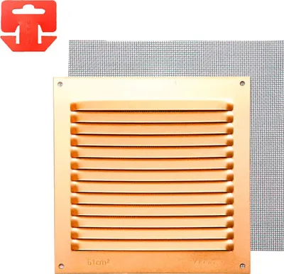 Produktbild von Fepre Lüftungsgitter Mit Moskitonetz 150x150 Mm Golden Golden One Size
