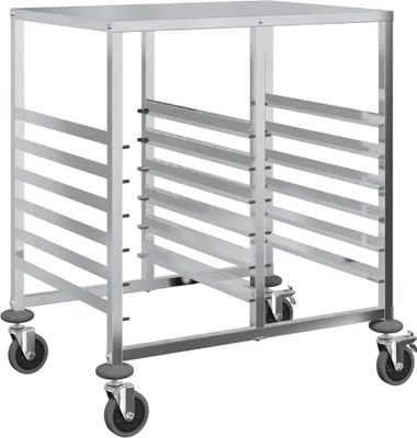 Obrázek produktu pro Vozík na zásobníky s 12 GN kontejnery 75x55x87 cm Nerezová ocel